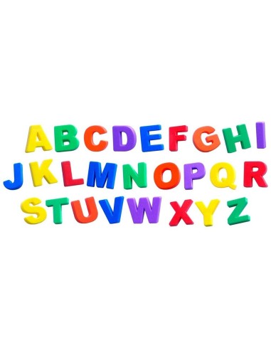 Letras magnéticas jumbo mayúsculas bote 74 piezas