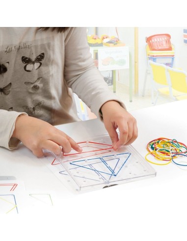 Geoplanos 15x15 transparente 6u