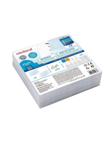 Geoplanos 23x23 transparente 6u