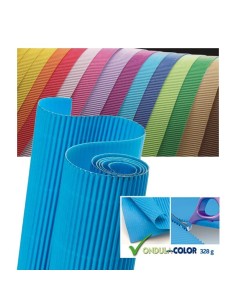 Cartón ondulado 50x65 unicolor Pack 5u