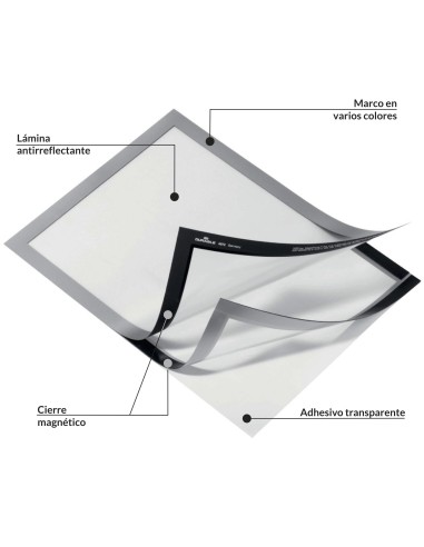 Marco magnético A4 Autoadhesivo 2u