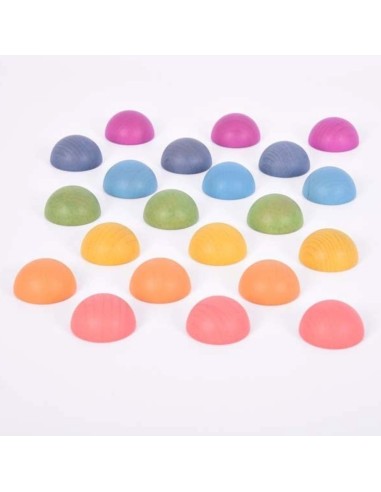 Semiesferas madera arco iris 21u