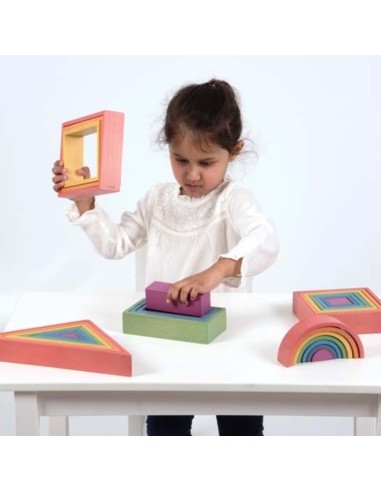 Triángulo Arco Iris 7 piezas