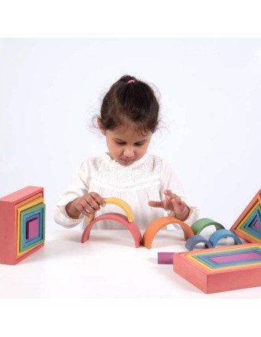 Semicírculo Arco Iris 7 piezas