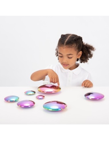 Botones de explosion de color reflexivo sensorial 7u