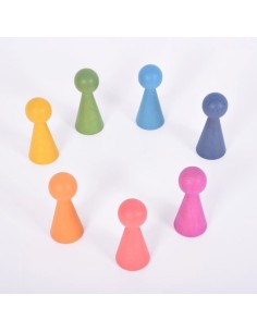 Figuras de madera Arco Iris 7u