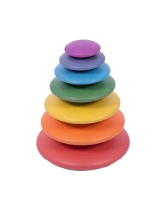 Botones de madera Arco Iris