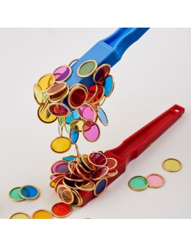 Fichas de metal translúcido 100u