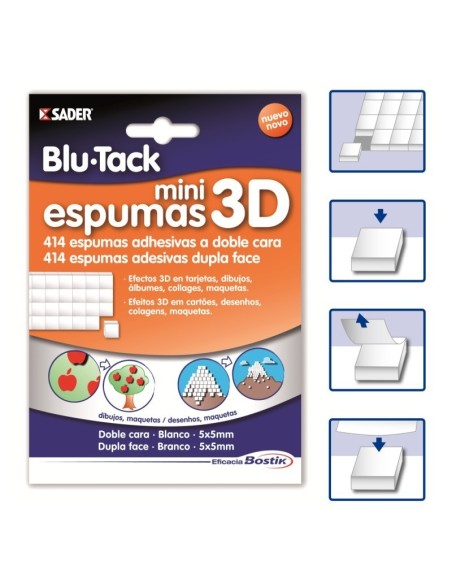 Miniespumas 3D Cuadrados