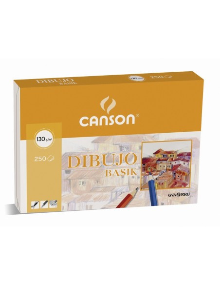 Papel Dibujo Basik Liso A3 250u