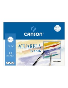 Papel Acuarela Basik A3 6u