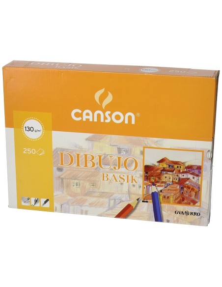 Papel Dibujo Basik Liso A4 250u