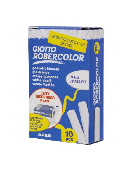 Tiza Blanca Robercolor 10u