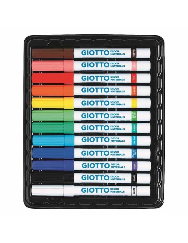 Rotulador Decor Materiales 12 colores