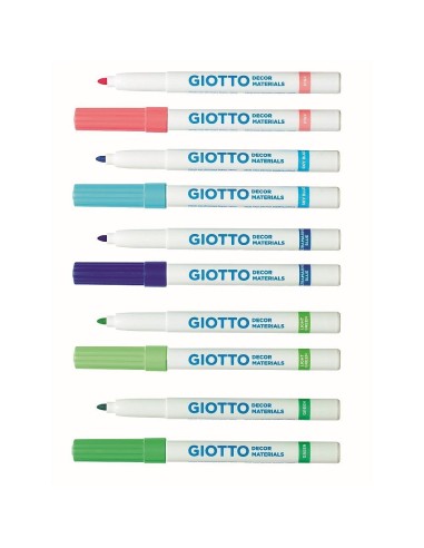 Rotulador Decor Materiales 12 colores