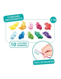 Cordones ergonómicos para coser y enlazar