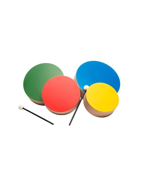 Conjunto 4 Panderos de madera