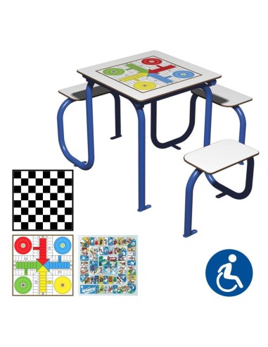 Mesa juegos exterior INCLUSIVA