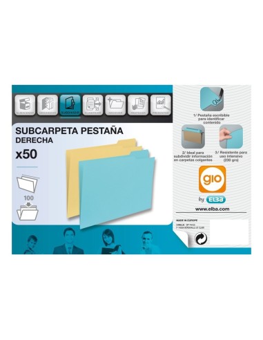 Subcarpetas GIO pestaña derecha 50u