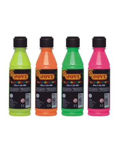 Témpera escolar FOSFORESCENTE Jovi 250ml