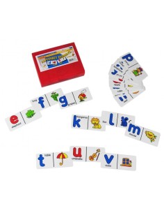 English alphabet domino