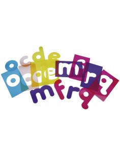 Letras minúsculas translúcidas 28u