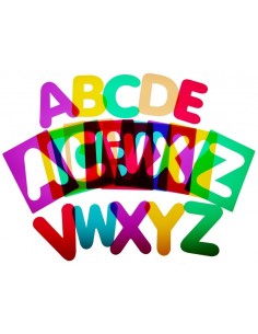 Letras mayúsculas translúcidas 27u