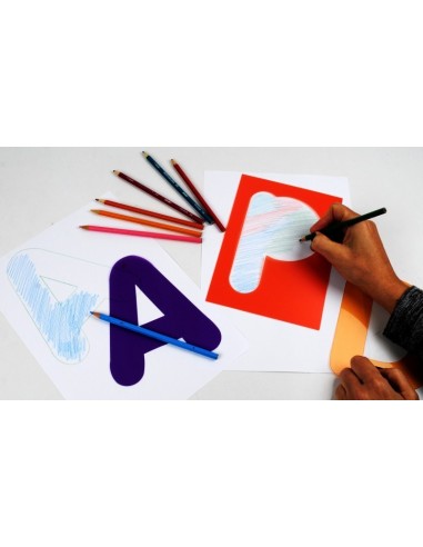 Letras mayúsculas translúcidas 27u