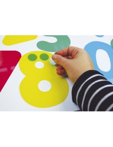 Siluetas números translúcidas 10u