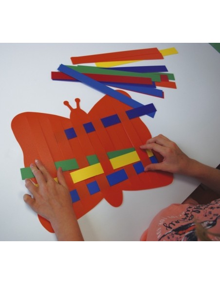 Tira de la tira mariposa-caracol