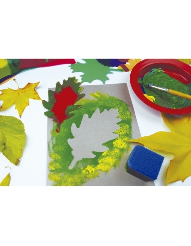 Siluetas de hojas Montessori