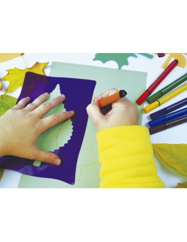 Siluetas de hojas Montessori