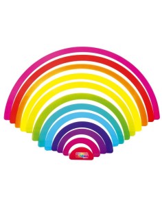 Arcoiris Waldorf para mesa de luz 2u