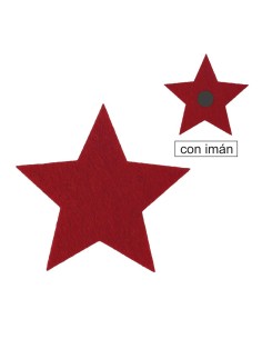 Fieltro con imán Formas Estrella