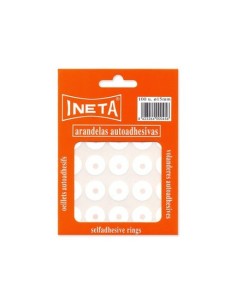 Arandela blanca adhesiva sobre