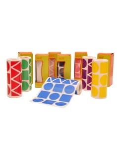 Gomets Figuras geométricas en rollo