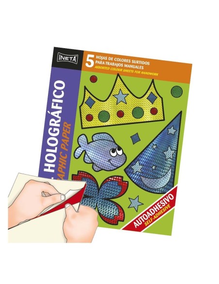 Papel Holográfico A4 Adhesivo