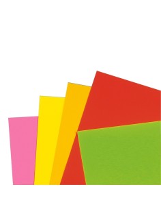 Cartulina Flúor 50x65 Unicolor 5u