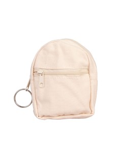 Monedero mochila textil 8x10x3cm