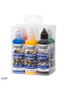 Pintura para Cristal removible 6 colores