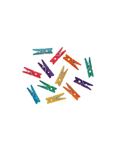 Pinzas pequeñas de colores 45u