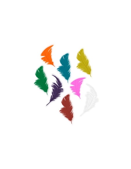 Plumas colores collage 7,5cm 14g