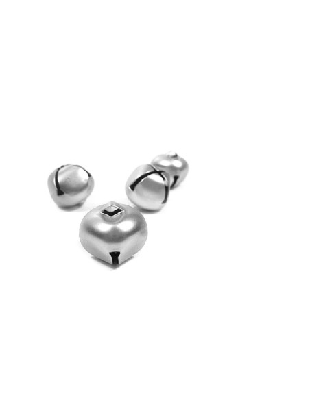 Cascabeles 12mm color plata 20u
