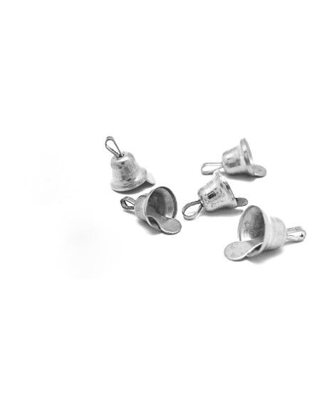 Campanillas 12mm color plata 20u