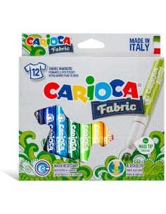 Rotulador Carioca Textil 12 colores