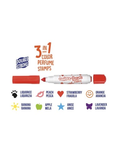Rotulador Carioca Stamps-Perfume 8 Colores