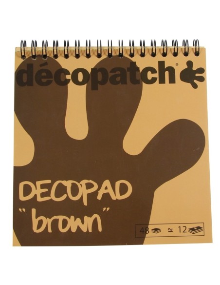 Décopatch Bloc Color 15X15 Marrón