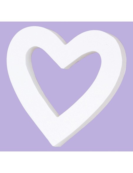 Décopatch Simbolo 12cm Corazón Hueco Clásico