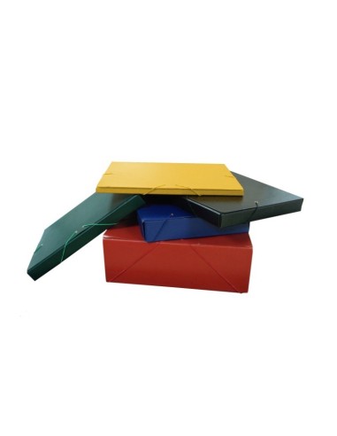 Carpeta de proyectos de cartón con gomas