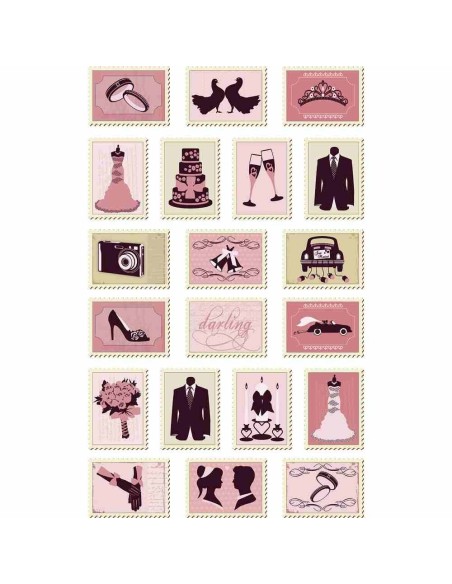 Stickers Sellos Boda